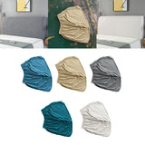 Maxbell Bed Headboard Cover for Bedroom Modern Small Square Jacquard Protective Case Lake Blue