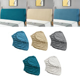 Maxbell Bed Headboard Cover for Bedroom Modern Small Square Jacquard Protective Case Lake Blue