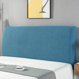 Maxbell Bed Headboard Cover for Bedroom Modern Small Square Jacquard Protective Case Lake Blue