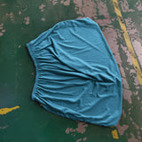 Maxbell Bed Headboard Cover for Bedroom Modern Small Square Jacquard Protective Case Lake Blue