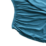 Maxbell Bed Headboard Cover for Bedroom Modern Small Square Jacquard Protective Case Lake Blue