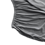 Maxbell Bed Headboard Cover for Bedroom Modern Small Square Jacquard Protective Case Gray