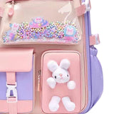 Maxbell Girls Backpack Multi Pockets School Bag for Teens College Students Commuting Purple
