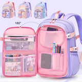 Maxbell Girls Backpack Multi Pockets School Bag for Teens College Students Commuting Purple