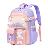 Maxbell Girls Backpack Multi Pockets School Bag for Teens College Students Commuting Purple