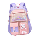 Maxbell Girls Backpack Multi Pockets School Bag for Teens College Students Commuting Purple