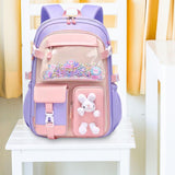 Maxbell Girls Backpack Multi Pockets School Bag for Teens College Students Commuting Purple