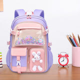 Maxbell Girls Backpack Multi Pockets School Bag for Teens College Students Commuting Purple