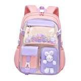 Maxbell Girls Backpack Multi Pockets School Bag for Teens College Students Commuting Pink