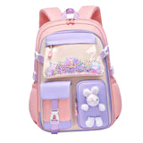 Maxbell Girls Backpack Multi Pockets School Bag for Teens College Students Commuting Pink