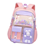 Maxbell Girls Backpack Multi Pockets School Bag for Teens College Students Commuting Pink