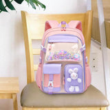 Maxbell Girls Backpack Multi Pockets School Bag for Teens College Students Commuting Pink