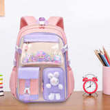 Maxbell Girls Backpack Multi Pockets School Bag for Teens College Students Commuting Pink