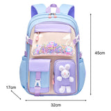 Maxbell Girls Backpack Multi Pockets School Bag for Teens College Students Commuting Blue