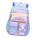 Maxbell Girls Backpack Multi Pockets School Bag for Teens College Students Commuting Blue