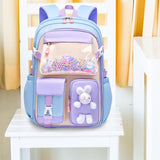 Maxbell Girls Backpack Multi Pockets School Bag for Teens College Students Commuting Blue