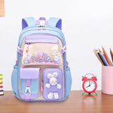 Maxbell Girls Backpack Multi Pockets School Bag for Teens College Students Commuting Blue