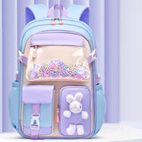 Maxbell Girls Backpack Multi Pockets School Bag for Teens College Students Commuting Blue