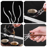 Maxbell Multifunctional Tea Clip Kungfu Tea Tongs for Birthday Gifts Tea Lovers Home