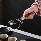 Maxbell Multifunctional Tea Clip Kungfu Tea Tongs for Birthday Gifts Tea Lovers Home
