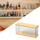 Maxbell Clear Acrylic Display Case for Collectibles Dolls Action Figure Display Case 1 Layer 30cm