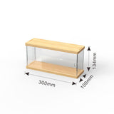 Maxbell Clear Acrylic Display Case for Collectibles Dolls Action Figure Display Case 1 Layer 30cm