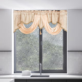 Maxbell Maxbell Rod Pocket Curtain Valance Decor Short Curtain for Bathroom Bedroom Basement Champagne