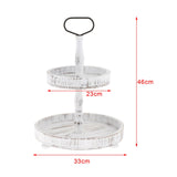 Maxbell Maxbell Tiered Tray Tableware Dessert Holder Serving Tray for Baking Gatherings Home Round