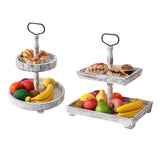 Maxbell Maxbell Tiered Tray Tableware Dessert Holder Serving Tray for Baking Gatherings Home Round