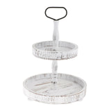 Maxbell Maxbell Tiered Tray Tableware Dessert Holder Serving Tray for Baking Gatherings Home Round