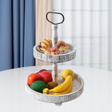 Maxbell Maxbell Tiered Tray Tableware Dessert Holder Serving Tray for Baking Gatherings Home Round