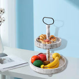 Maxbell Maxbell Tiered Tray Tableware Dessert Holder Serving Tray for Baking Gatherings Home Round