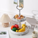 Maxbell Maxbell Tiered Tray Tableware Dessert Holder Serving Tray for Baking Gatherings Home Round