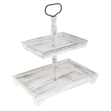 Maxbell Maxbell Tiered Tray Tableware Dessert Holder Serving Tray for Baking Gatherings Home Rectangle