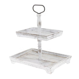 Maxbell Maxbell Tiered Tray Tableware Dessert Holder Serving Tray for Baking Gatherings Home Rectangle