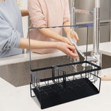 Maxbell Maxbell Sink Caddy Sponge Holder Scouring Pad Self Drain Tray Kitchen Sink Organizer