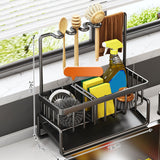 Maxbell Maxbell Sink Caddy Sponge Holder Scouring Pad Self Drain Tray Kitchen Sink Organizer