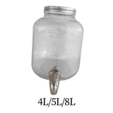 Maxbell Maxbell Glass Drink Dispenser Portable Beverage Dispenser for Tea Fridge Anniversary 4L 10cmx15cmx25cm