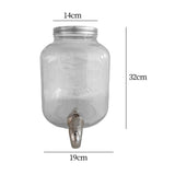 Maxbell Maxbell Glass Drink Dispenser Portable Beverage Dispenser for Tea Fridge Anniversary 8L 14cmx19cmx32cm