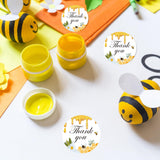 Maxbell Maxbell 10Pcs Honey Bee Thank You Stickers Round for Gift Packaging Festival Wedding