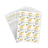 Maxbell Maxbell 10Pcs Honey Bee Thank You Stickers Round for Gift Packaging Festival Wedding