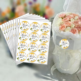 Maxbell Maxbell 10Pcs Honey Bee Thank You Stickers Round for Gift Packaging Festival Wedding