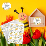 Maxbell Maxbell 10Pcs Honey Bee Thank You Stickers Round for Gift Packaging Festival Wedding