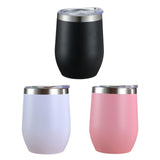Maxbell Maxbell Insulated Cup Thermal Cup Coffee Mug with Lid for Cold Hot Drinks Water Iced black