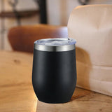 Maxbell Maxbell Insulated Cup Thermal Cup Coffee Mug with Lid for Cold Hot Drinks Water Iced black