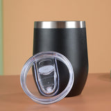 Maxbell Maxbell Insulated Cup Thermal Cup Coffee Mug with Lid for Cold Hot Drinks Water Iced black