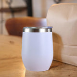 Maxbell Maxbell Insulated Cup Thermal Cup Coffee Mug with Lid for Cold Hot Drinks Water Iced white