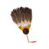 Maxbell Maxbell Ancient Chinese Zhuge Liang Feather Fan Decor Men for Festival Dance Holiday Style B
