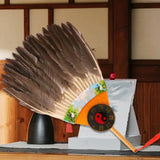 Maxbell Maxbell Ancient Chinese Zhuge Liang Feather Fan Decor Men for Festival Dance Holiday Style B