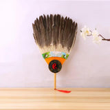 Maxbell Maxbell Ancient Chinese Zhuge Liang Feather Fan Decor Men for Festival Dance Holiday Style B